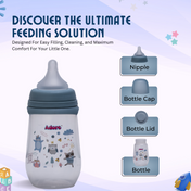 Adore Skoot Sr 2 Stage Wideneck Feeding Bottle - 250 ml - Blue