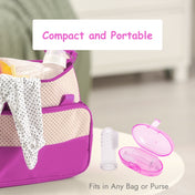 Adore Baby Finger brush with Hygiene Storage Case- Pink