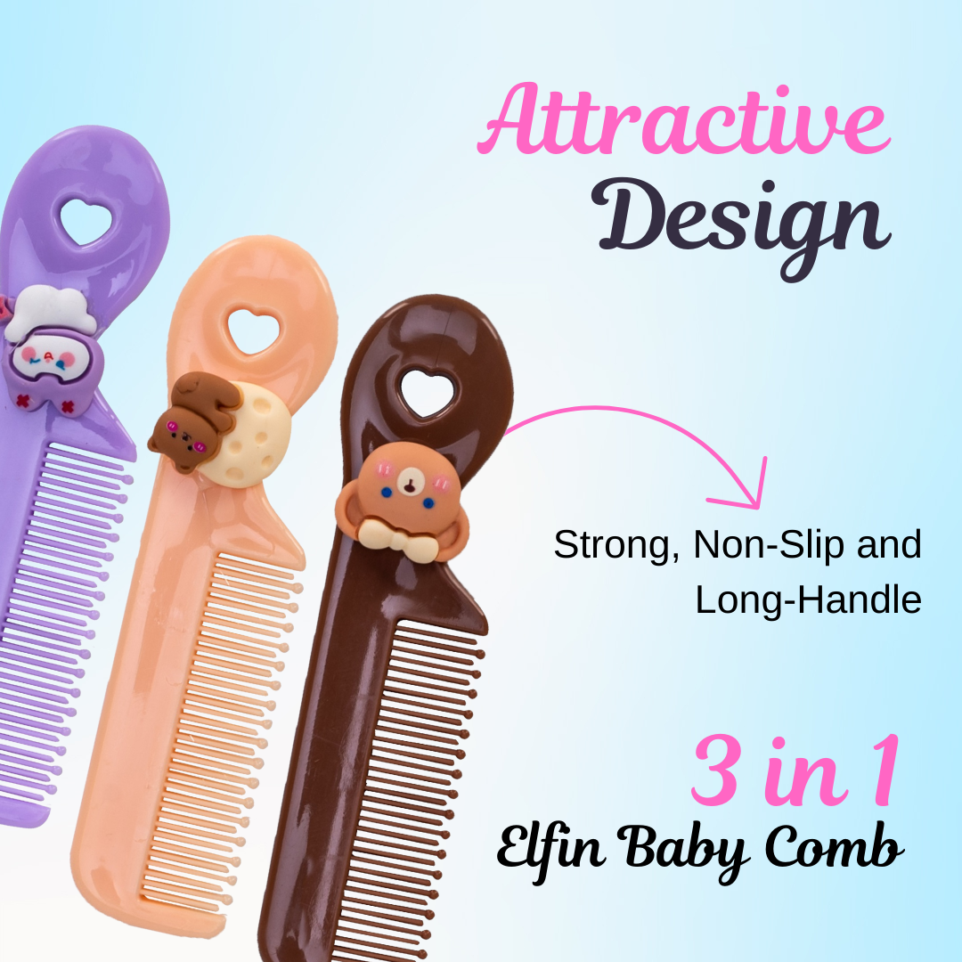 Adore Elfin Baby Hair Comb Set- Pack of 3