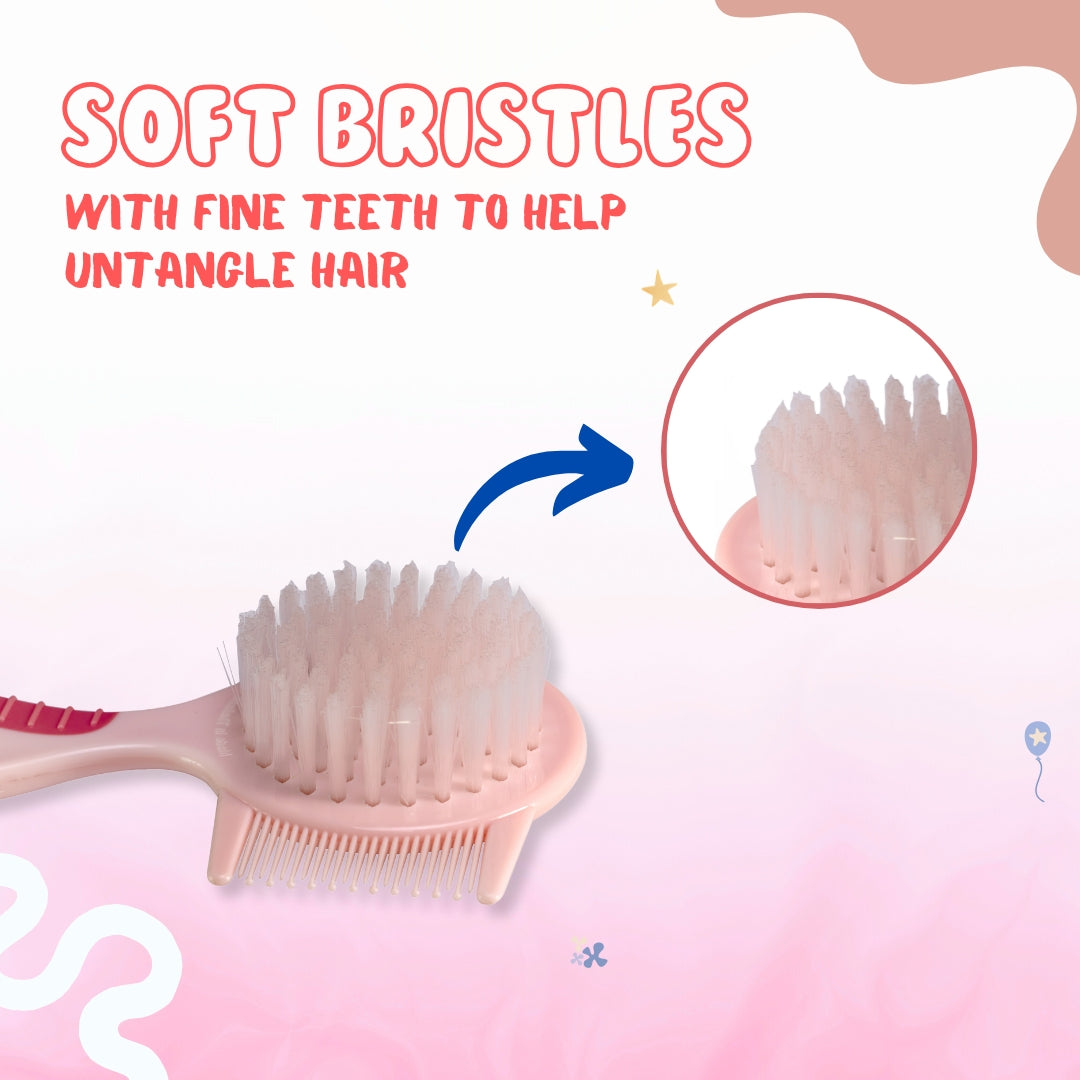 Adore Twinz Baby Brush & Comb Grooming Set - Pink