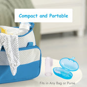 Adore Baby Finger brush with Hygiene Storage Case- Blue