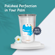 Adore Uno Printed Stainless Steel Tumbler with Spill Proof Lid 300 ml - Orange