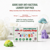 Adore Baby Anti-bacterial Laundry Soap Pack of 3 Pieces - 125 gm Each