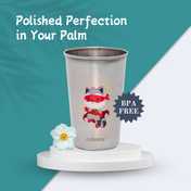 Adore Uno Printed Stainless Steel Tumbler with Spill Proof Lid 300 ml - Red