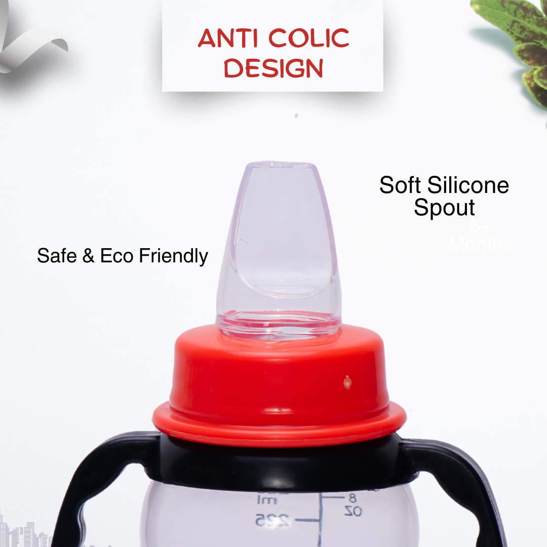 Adore Yeah! The Character Hood Narrow Neck Soft Spout Sipper 250ml - Penguin