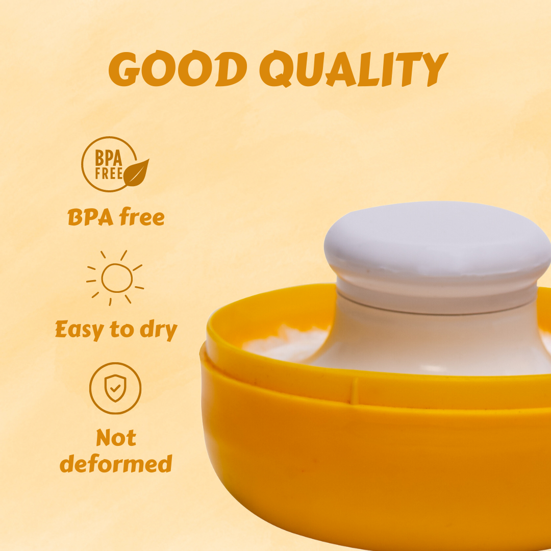 Adore Wow! The Character Powder Puff Set- Smiley Orange