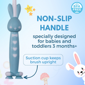 Adore Standy Kids Toothbrush With Safety Case Pack of 4 - Blue