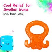 Adore Luscious Water Filled EVA Teethers- Orange Octopus -2pack