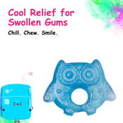 Adore Luscious Water Filled EVA Teethers- Blue Owl -2pack