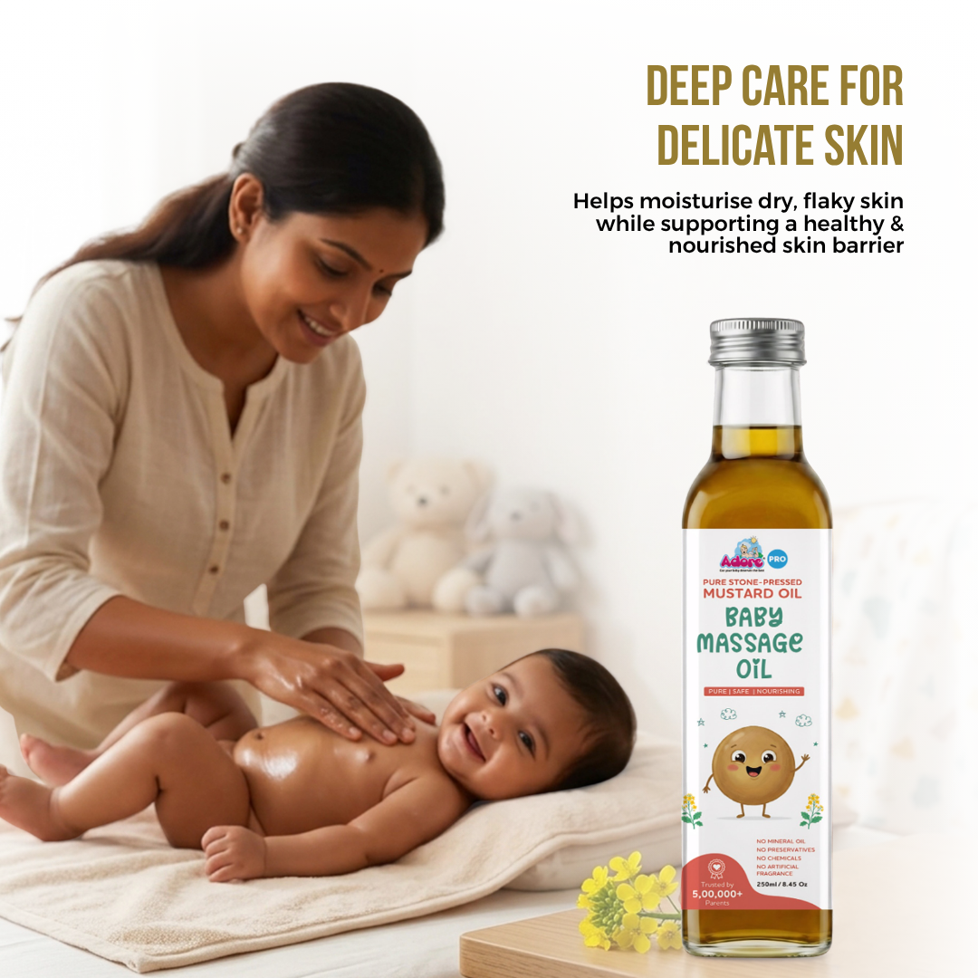 Adore Pure & Premium Cold Pressed Mustard Oil- Glass Bottle -250ml