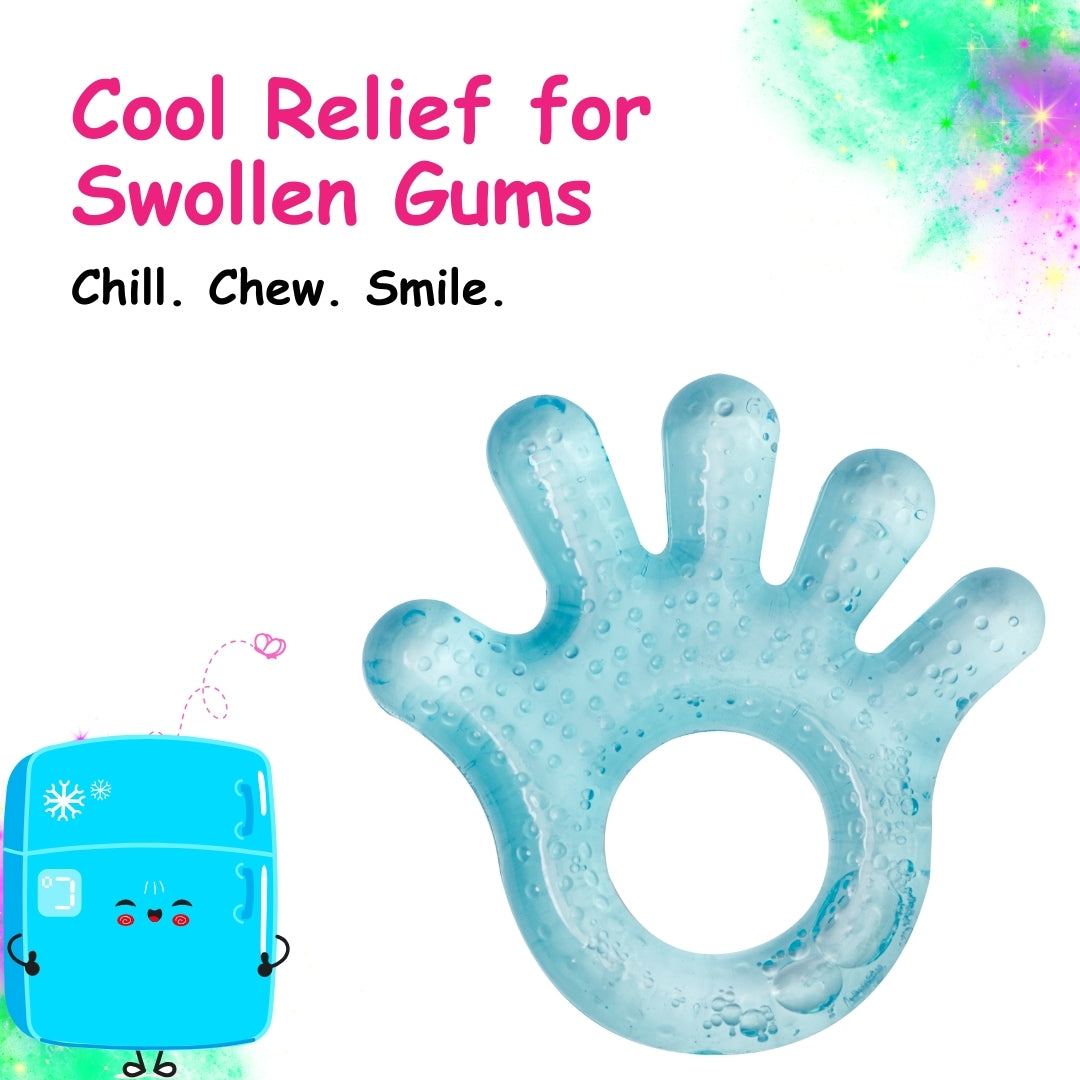 Adore Luscious Water Filled EVA Teethers- Hi5 Blue -2pack