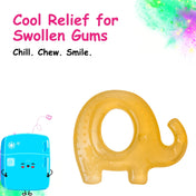 Adore Luscious Water Filled EVA Teethers- Yellow Elephant -2pack