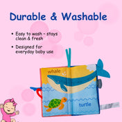 Adore Animal Kingdom Baby Cloth Tail Books- Marine Theme