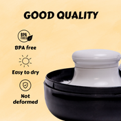 Adore Wow! The Character Powder Puff Set- Smiley Black