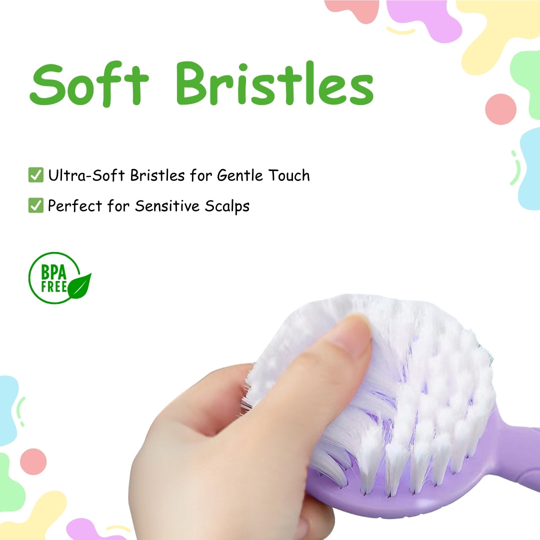 Adore Ted- The Teddy Design Brush and Comb set- Purple