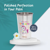 Adore Uno Printed Stainless Steel Tumbler with Spill Proof Lid 300 ml - Grey