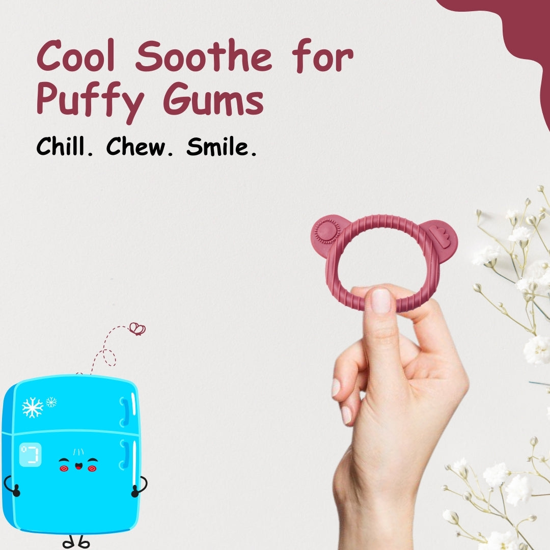 Adore Koala Silicon Teether- Pack of 2 - Pink