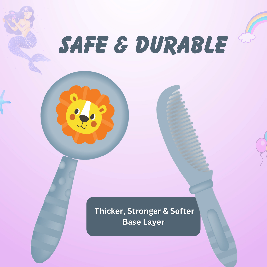 Adore Jungle Fun Baby Brush & Comb Set- Lion