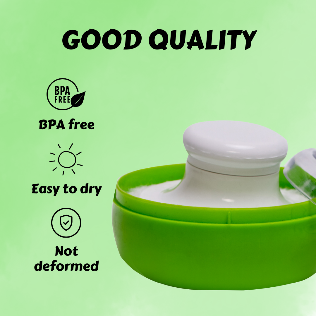 Adore Wow! The Character Powder Puff Set- Smiley Green