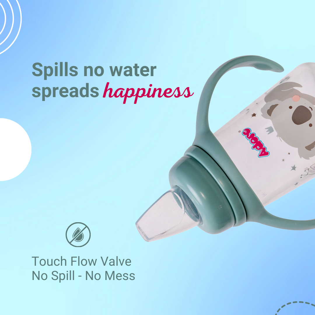 Adore Petite Jr! The Mini Soft Spout Sipper with Twin Handle 150ml - Green