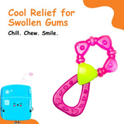 Adore Luscious 2 in 1 Water Teether- Flower Pink