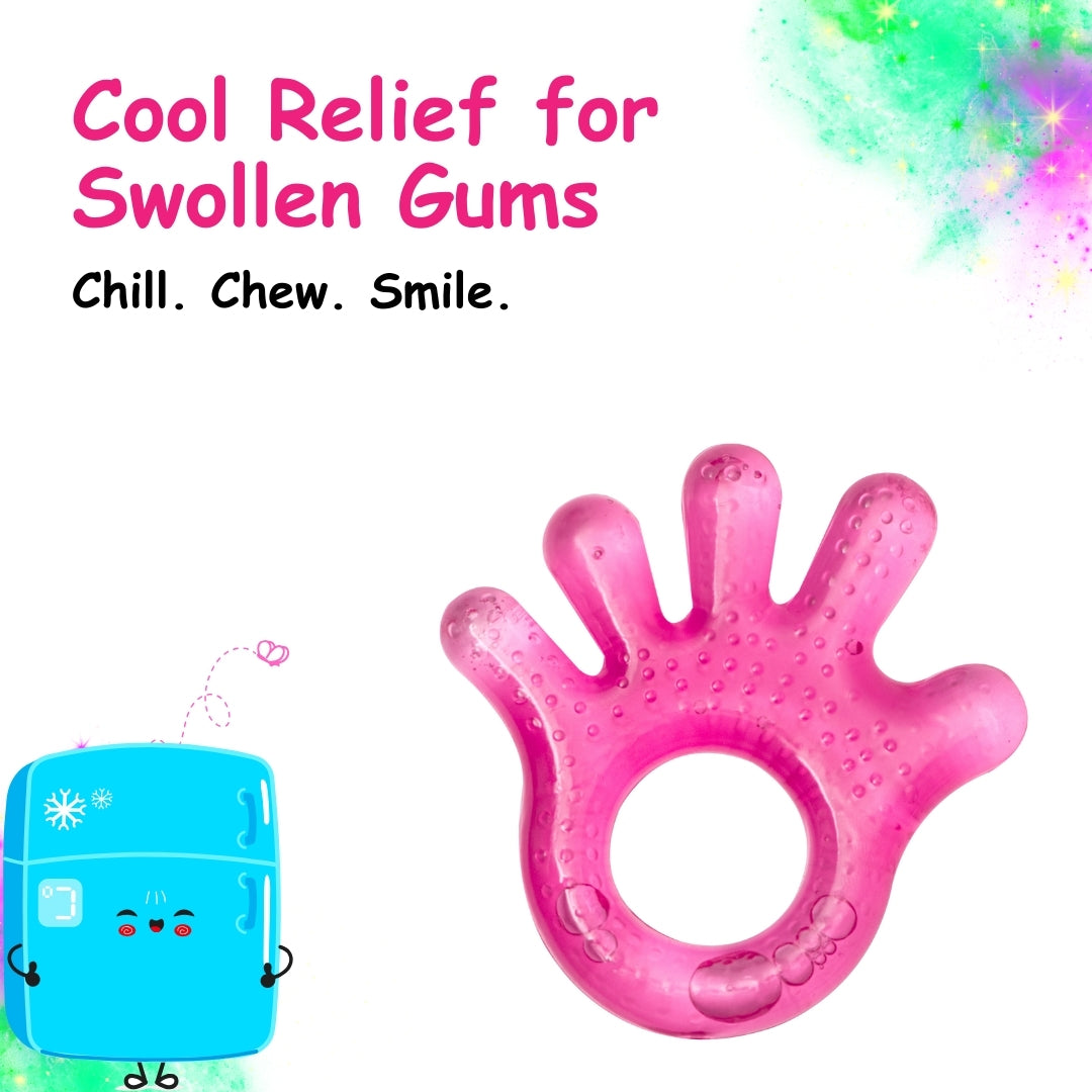 Adore Luscious Water Filled EVA Teethers- Hi5 Pink-2pack