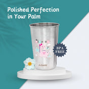 Adore Uno Printed Stainless Steel Tumbler with Spill Proof Lid 300 ml - Purple