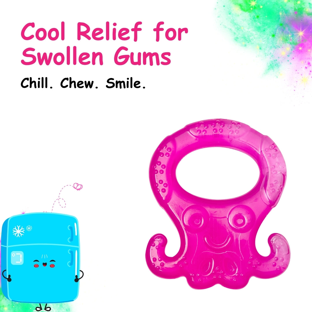 Adore Luscious Water Filled EVA Teethers- Pink Ocotpus -2pack