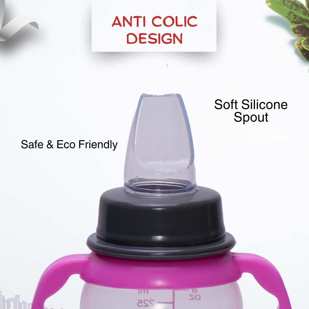 Adore Yeah! The Character Hood Narrow Neck Soft Spout Sipper 250ml - Elephant