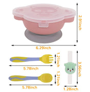 Adore Akita Baby Feeding Bowl With Suction Base - Pink