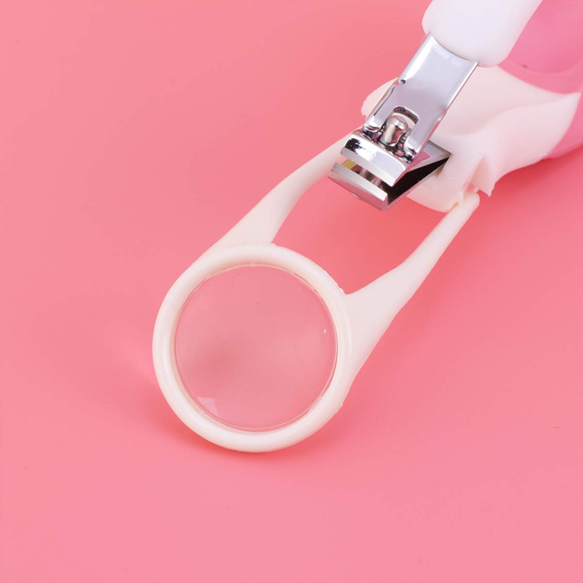 Adore Zoom Nail Clipper With Magnifier Glass-Stainless Steel - Blue