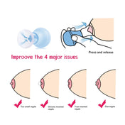 Adore Nipple Puller with Anti bacterial Storage Case- Yellow