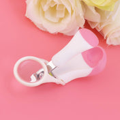 Adore Zoom Nail Clipper With Magnifier Glass-Stainless Steel - Pink