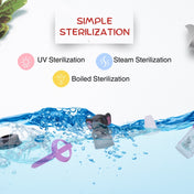 Adore BUNK! Character Hood Glass Spout Sipper with Twin Handle- 125ml- Elephant