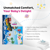 Adore Instadry Printed Baby Bed Protector- Fruits- 50*70cms- Sailor