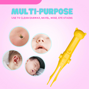 Adore Tweezio Baby 2 in 1 Nose & Navel Cleaning Tweezer - Yellow- Pack of 1
