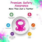 Adore Luscious Water Filled EVA Teethers- Pink Ocotpus -2pack