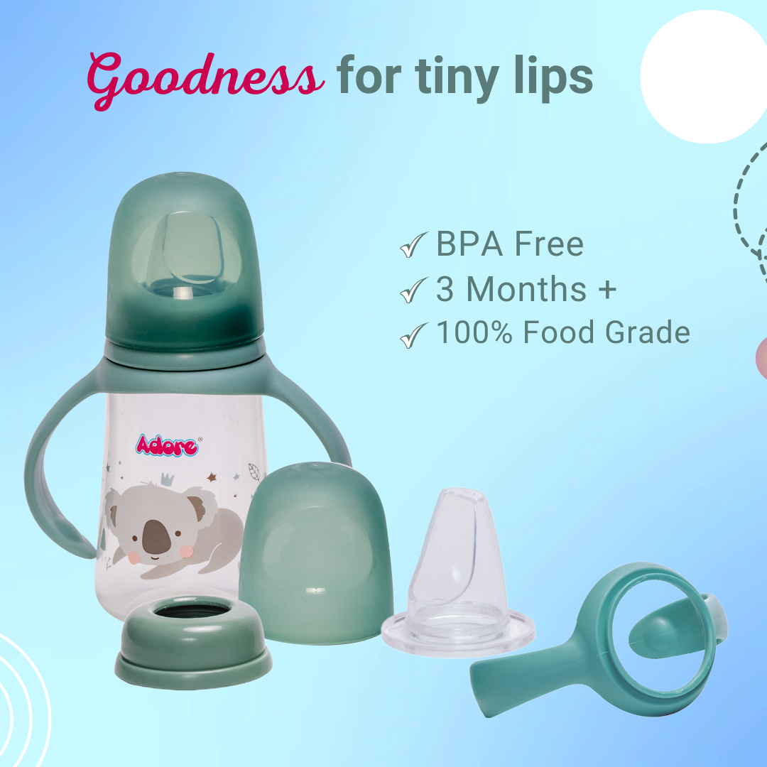 Adore Petite Jr! The Mini Soft Spout Sipper with Twin Handle 150ml - Green