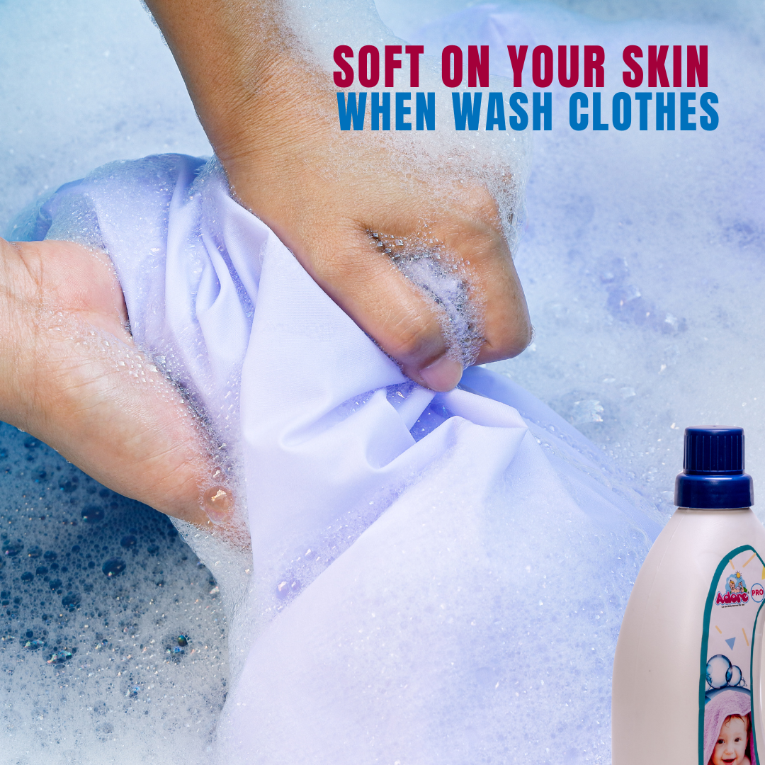 Adore Baby Anti-Bacterial Laundry Detergent Liquid - with Natural Ingredients - 1000ml