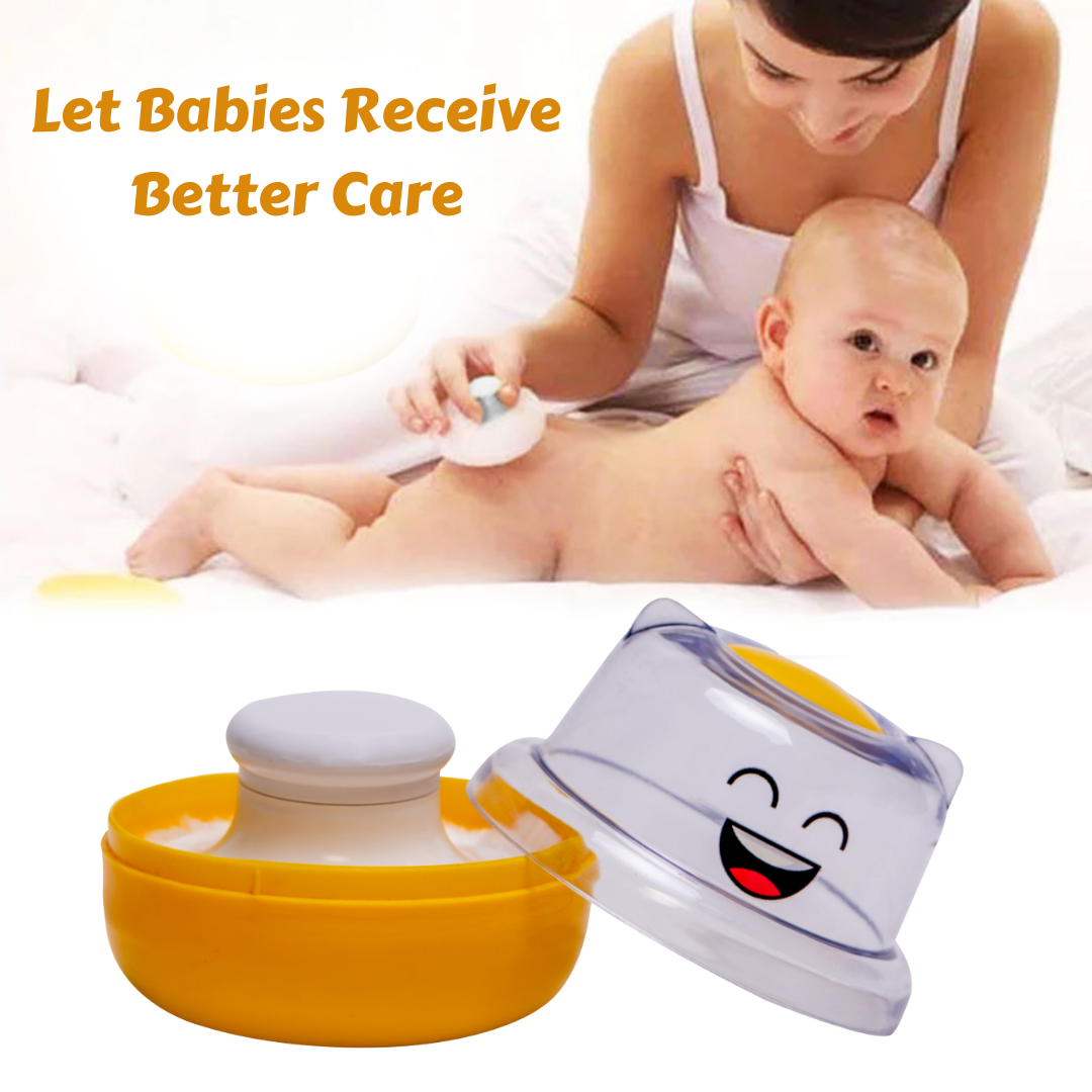 Adore Wow! The Character Powder Puff Set- Smiley Orange