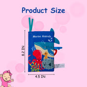 Adore Animal Kingdom Baby Cloth Tail Books- Marine Theme