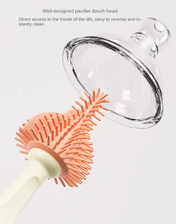 Adore Polar Bear 3 in 1 Bottle Cleaning Brush kit with Drying Stand - Pink