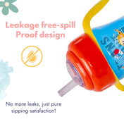 Adore Upsilon Straw Sipper with Twin Handle 150 ml - Transport