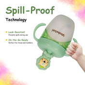 Adore Simbha- The Silicon Straw Sipper with Gravity Ball & Twin Handle 210ml Green