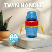 Adore Omega 2 Stage Spout & Straw Sipper with Twin Handle -150 ml
