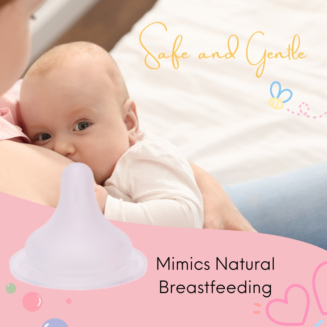 Adore Nok Nok Anti-Colic Wideneck Teat Pack of 2 Nipples - Medium Flow Nipple