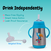 Adore Gypsy! 3Stage Stainless Steel Feeding Bottle With Gravity Ball - Blue