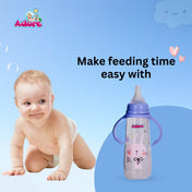 Adore England Narrow Neck Feeding Bottle-250ml - Pink