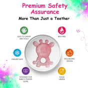 Adore Luscious Water Filled EVA Teethers- Pink Giraffe -2pack