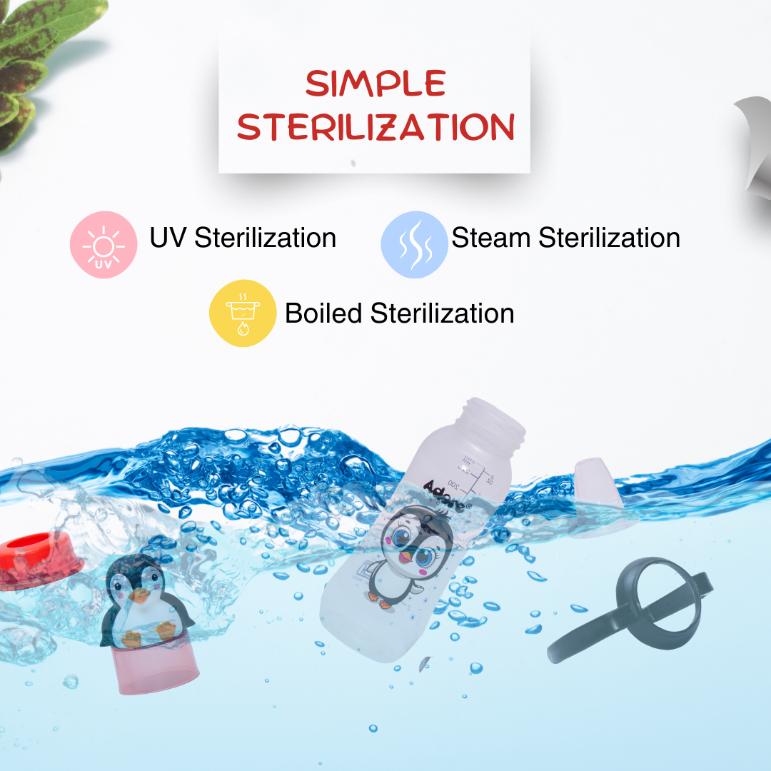 Adore Yeah! The Character Hood Narrow Neck Soft Spout Sipper 250ml - Penguin